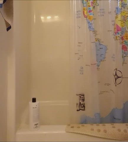 chubby feedee jiggling nudity shower gif