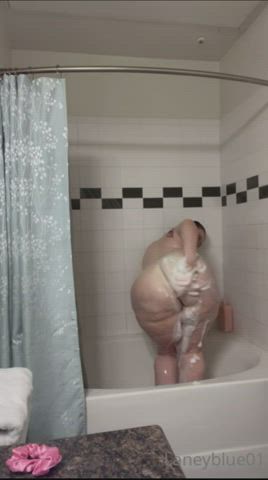 Ass Clapping BBW Big Ass Pawg Shower gif