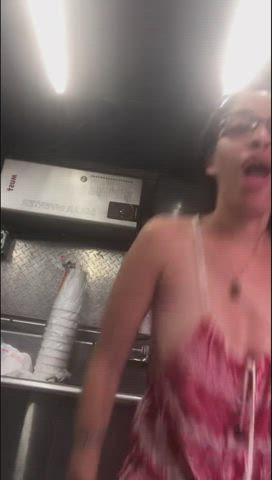 accidental nipslip tiktok tits gif