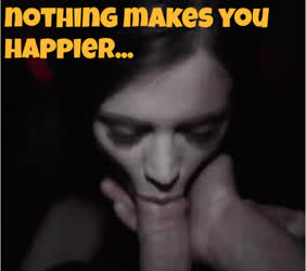 blowjob caption pov sissy trans gif