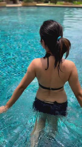 ass bengali big tits bikini bollywood indian milf swimming pool swimsuit tits gif