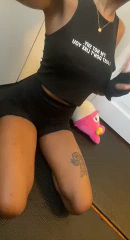 Ebony Petite Tease gif