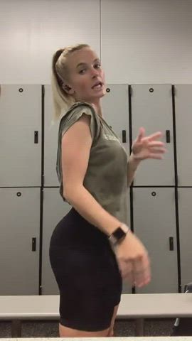 blonde tiktok twerking gif