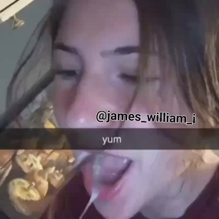 Cum Cute Spit gif