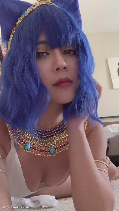 Asian Boobs Cosplay gif