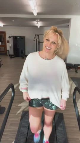 Britney Spears Spandex Workout gif