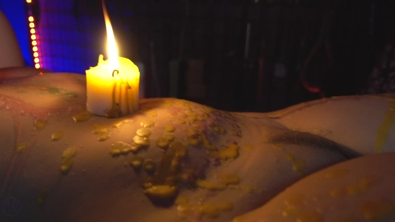 BDSM Candle Wax Fetish Foreplay Kinky Naked OnlyFans Waxed gif
