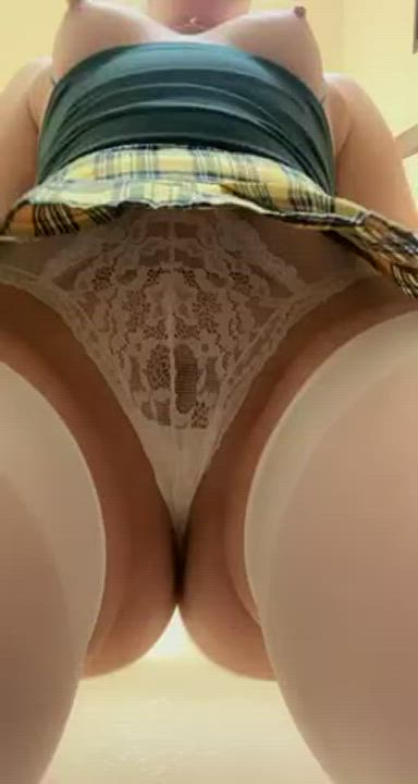 Big Tits Clothed POV Underwear Worship gif