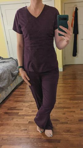 Scrubs on the floor where you like them.