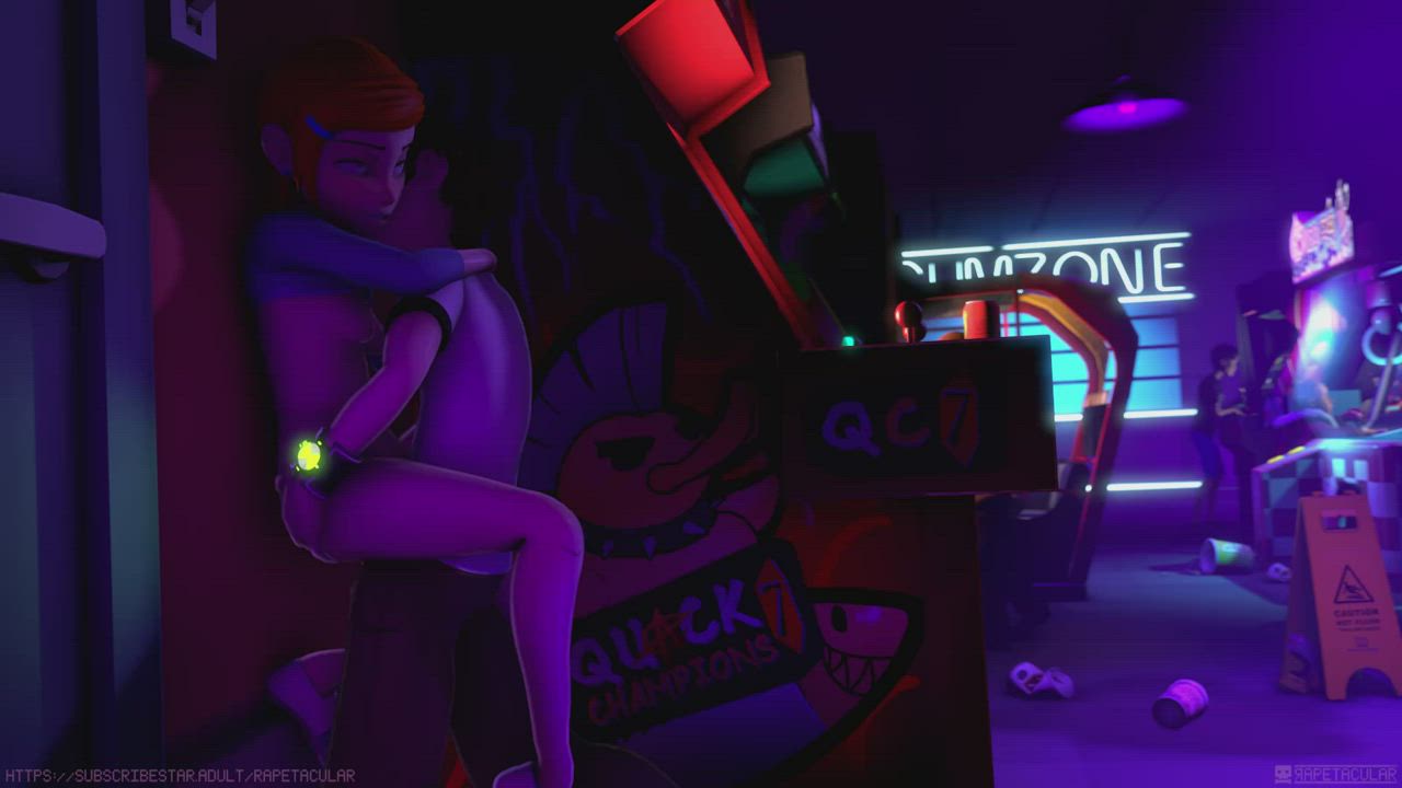 Gwen &amp; Ben in the arcade (Rapetacular)