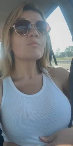 Fake Boobs Fake Tits Flashing Public Tits Topless gif