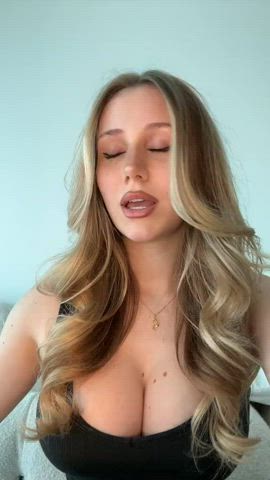 big tits blonde tiktok gif