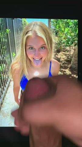 bikini blonde cock cum cumshot jerk off teen gif