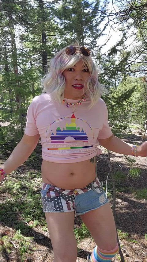 asian beta booty cute gay public sissy thick trans trap gif