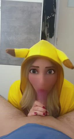 Pikachu wants to suck your cock