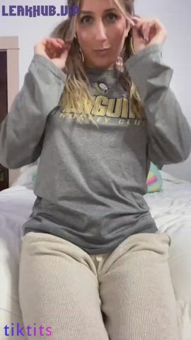 blonde feet pussy tiktok gif