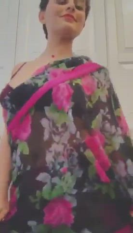 babe big tits boobs homemade milf nsfw solo tiktok tits gif