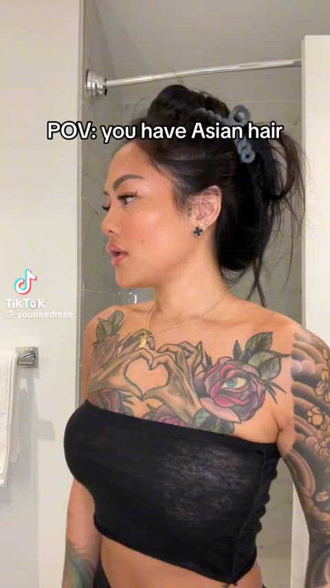 asian see through clothing tits gif