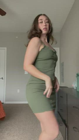 Big Ass Brunette MILF Pawg Small Tits Strip Porn GIF by ellakaye