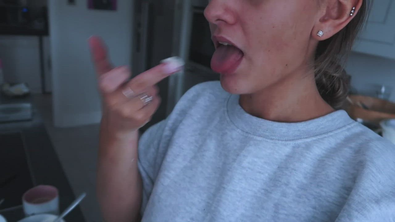 Fingering Lips Sucking gif