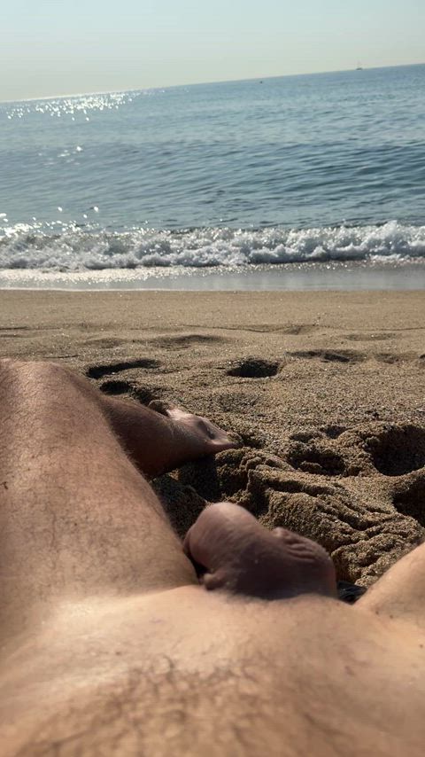 beach nude nudist gif