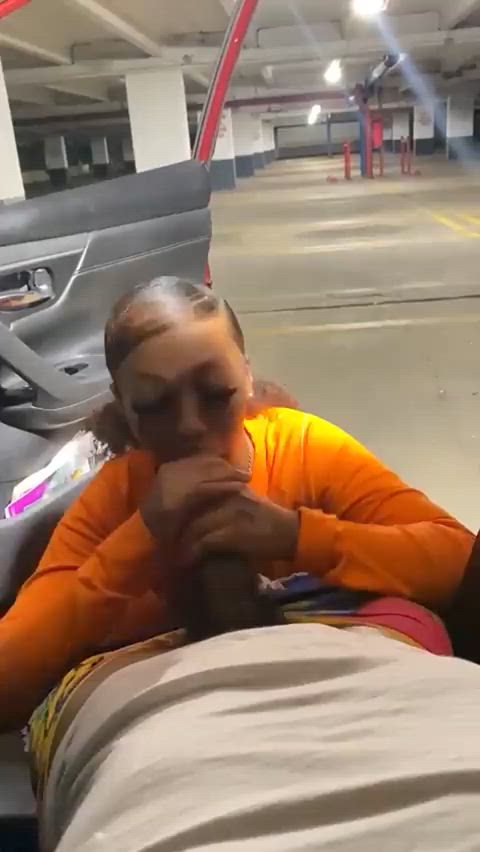 blowjob car ebony gif