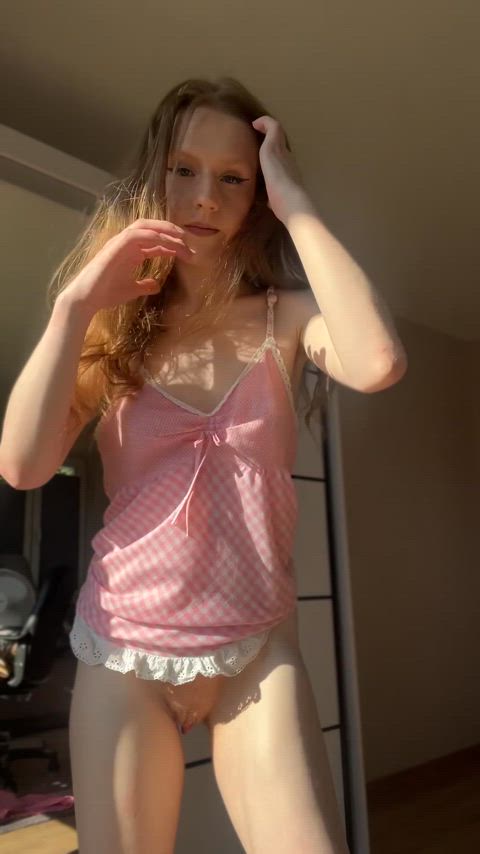 bottomless fansly onlyfans petittits petite redhead skinny sweetpetite teen teens