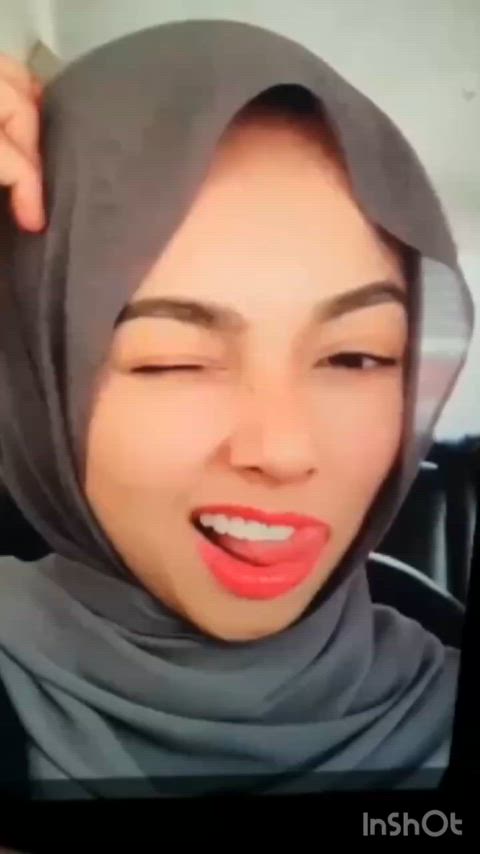 asian big dick cumshot edging hijab malaysian masturbating muslim tribute gif