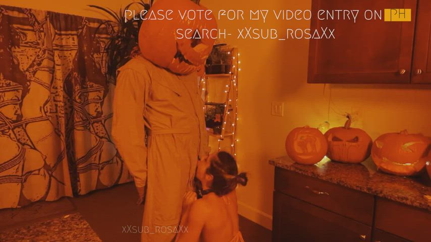 My Halloween submission - getting fucked by a Jack O' Lantern