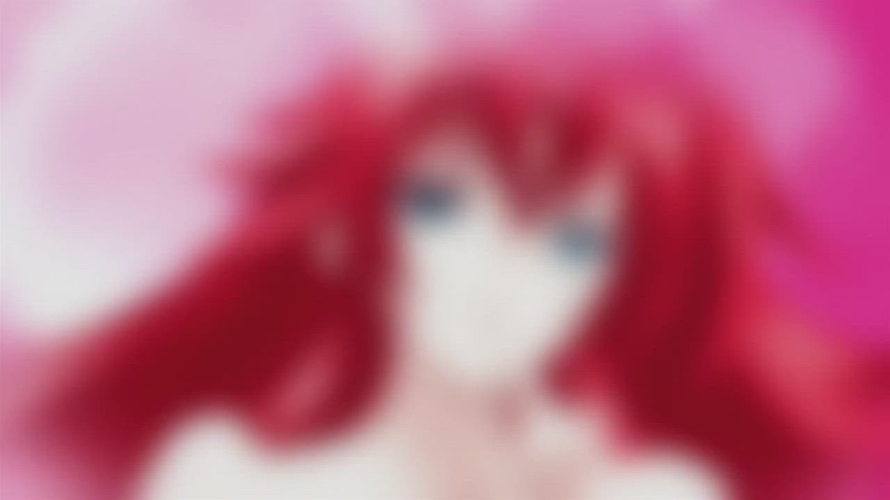 Anime Big Tits Ecchi Naked Redhead Tits gif