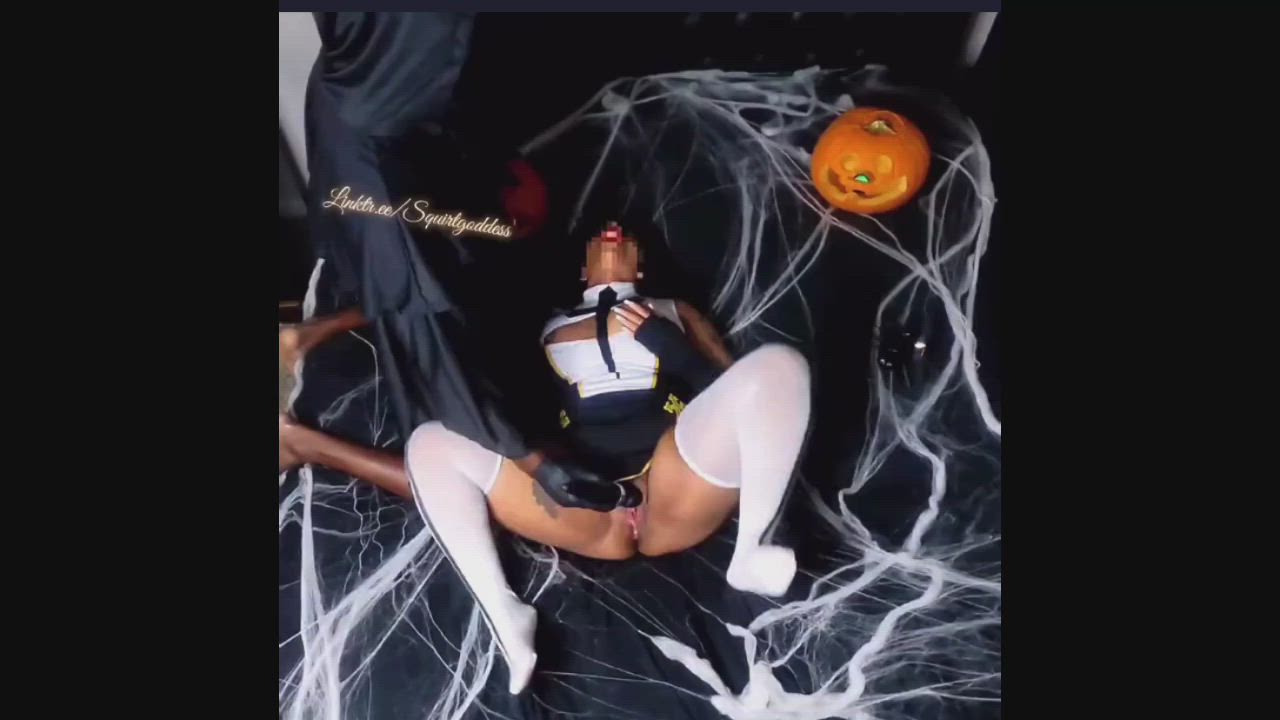 BBW Cosplay Creamy Halloween Squirt Squirting gif