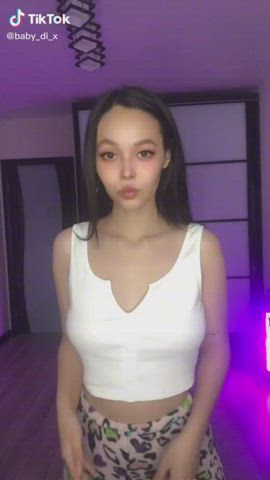 Eye Contact Handjob Tease TikTok Tongue Fetish gif