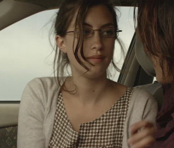 Blowjob Celebrity Cute Brunette Glasses gif