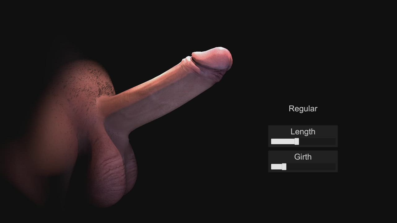 3D Animation Big Dick Cartoon Penis Uncut gif