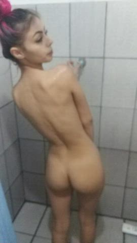brazilian dancing nude petite shower gif