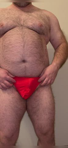 amateur ass ass spread asshole bear cock jerk off masturbating solo thong gif