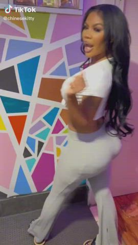 asian ass big ass booty thick tiktok twerking gif