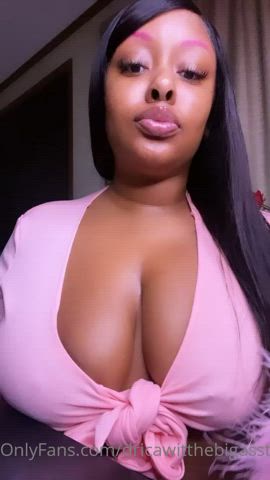 amateur big tits ebony nsfw onlyfans solo gif