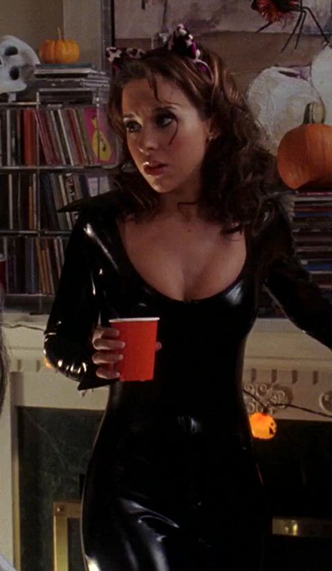 celebrity cleavage lacey chabert gif