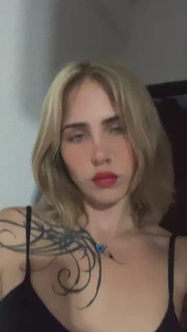 Blonde Sex Doll Tattoo gif