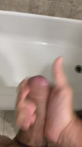 big dick cock cum cumshot jerk off masturbating penis gif