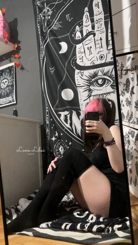 alt alternative amateur cute goth onlyfans pierced tattooed thick thighs thigh highs