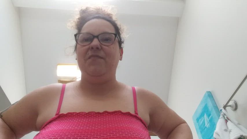 Amateur BBW Big Tits Boobs MILF Tit Slapping Tits Titty Drop gif