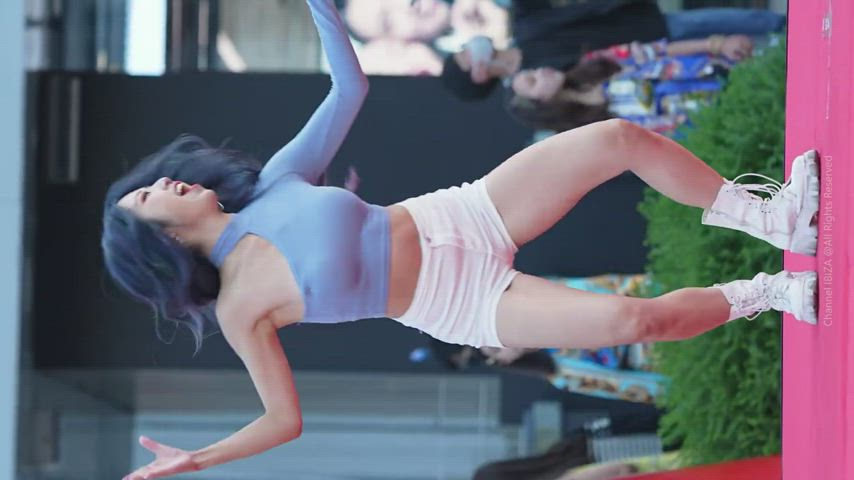 asian cute dancing korean model gif