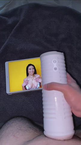 Fleshlight Tribute for big titty Latina makes me cum in a minute