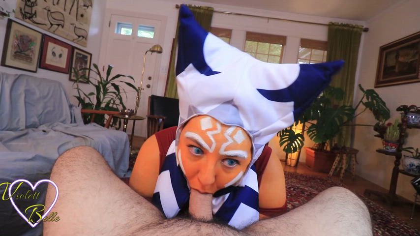 Ahsoka Tano blowjob (Violett Belle)