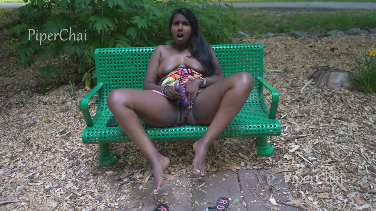 Flashing Indian Masturbating Orgasm Outdoor Public Pussy Spread gif