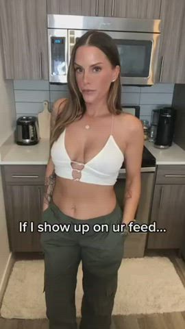 blonde brunette milf petite tiktok gif