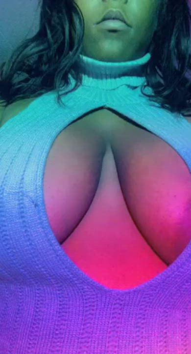 Big Tits Busty Ebony gif