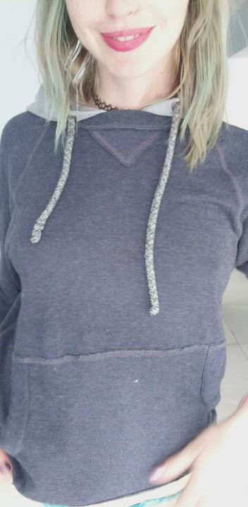 Would you fuck me all-natural in my comfy hoodie?
